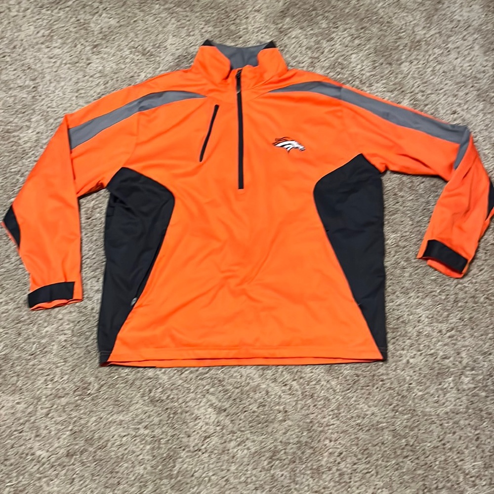 Antigua Denver Broncos 1/4 Zip Pullover Jacket Men’s Size XL